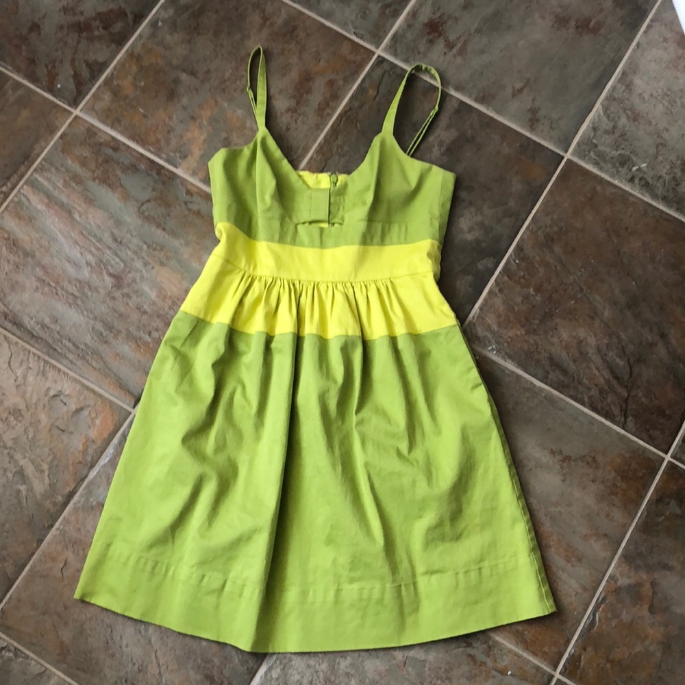 Lime/Yellow mini Jessica Simpson dress sz 4